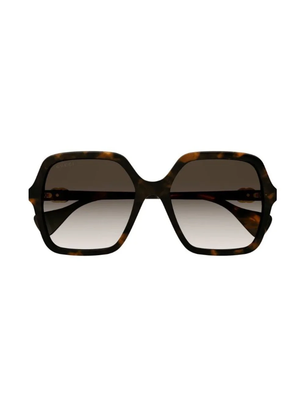 New Gucci Women's Sunglasses Havana Square Brown Lens Acetate Frame GG1072S 002